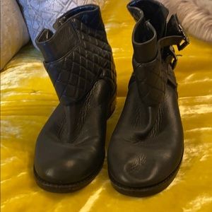 Vince Camuto black booties